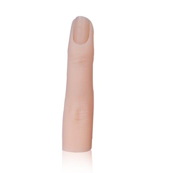 Silicone Practice Fingers Nails Realistic Easy To Clean Nail Art Training Hand Bendable Fake Finger Model