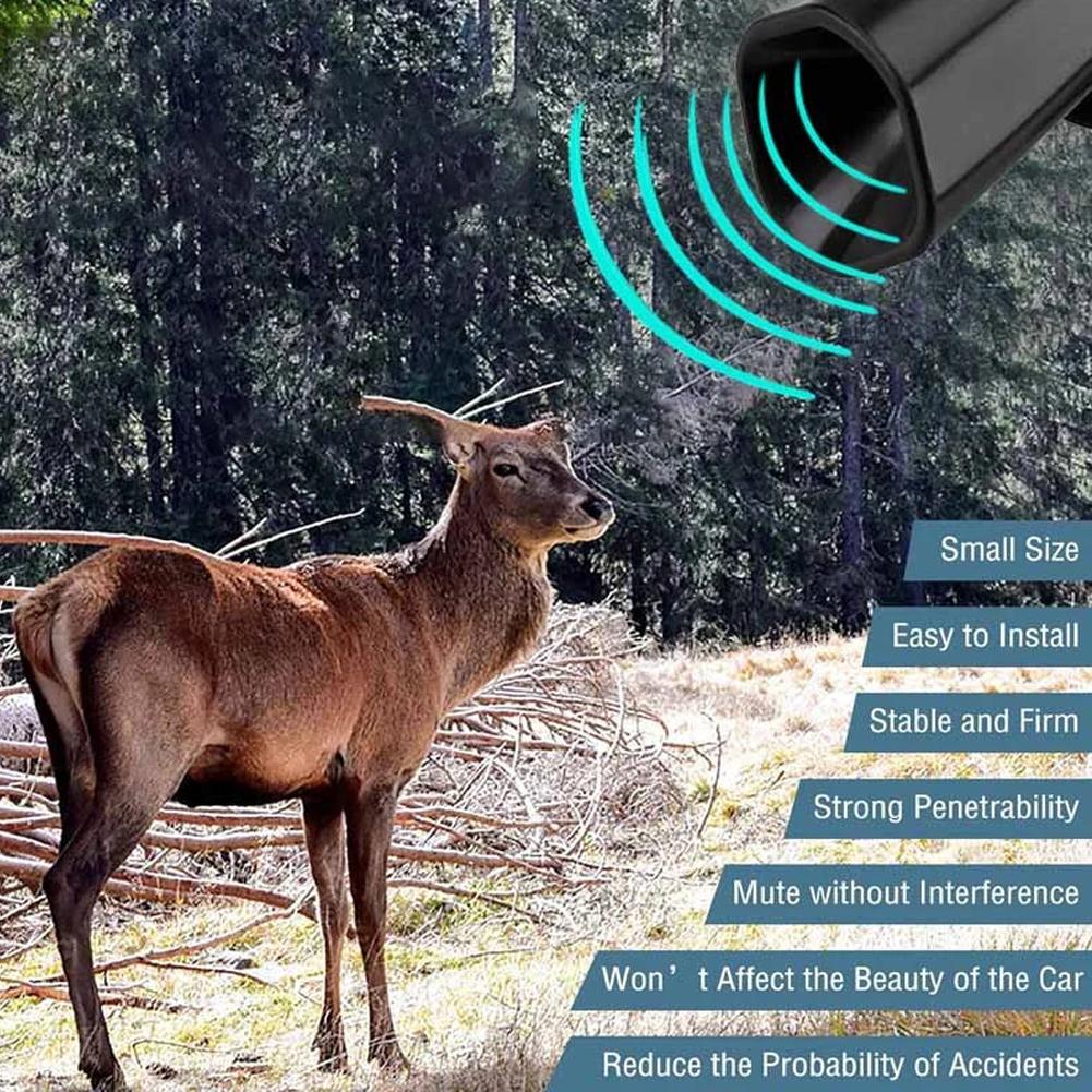 2/4/6 Pcs Deer Whistles Deer Warning Whistle Repeller Wildlife Warning Deer Horn Avoids Collisions Animal Alert for Vehicles