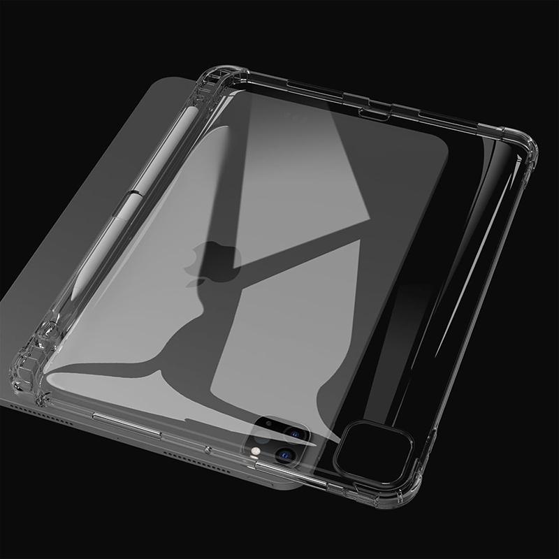 Мягкий ТПУ чехол для iPad Pro 11 дюймов (2024/2025) Ультратонкий прозрачный чехол Слот для стилуса Тонкая задняя прозрачная защитная крышка