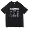 Графическая одежда Pop Surfpunk группа Descendents футболка для фанатов Высокое качество Летняя удобная футболка Летняя уличная одежда Мужская
