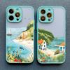 Чехол для телефона с рисунком «Морской пейзаж, волны, пляж» для iPhone 15 16 Pro Max Plus 14 13 12 11 Pro Max Mini XS XR X 7 8 Plus SE2