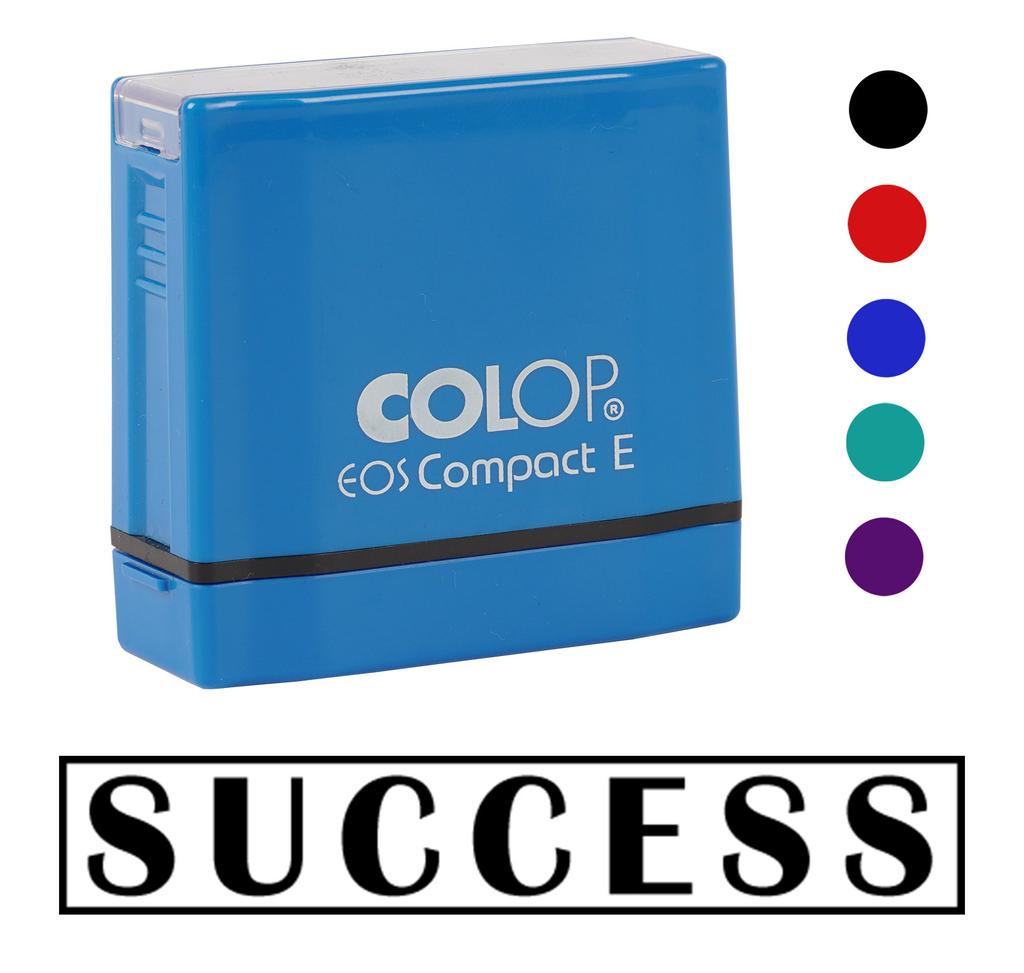Printtoo Success Self Inking Rubber Stamp Pre-Inked Office Stamp- Home Office Business Stationery, Black- 42 x 9