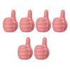 1/6/12/24Pcs Self Adhesive Cable Clips Pencil Holders Waterproof Wide Application Silicone Thumbs-Up Wall Hooks