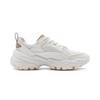 Li Ning Soft Rebound Shock Absorbment Retro Thick Sole Up Incovering Low Top Casual Shoes Women sneakers White AGCT424-1