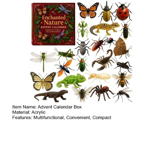 Nature’s Trick Advent Calendar Christmas Countdown Box 24-day Advent Calendar Festive