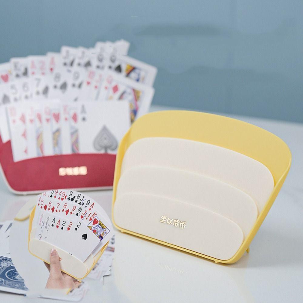 Plastic Free Playing Card Holder Hands-Free Storage Clip Helper Hands-Free Poker Rack