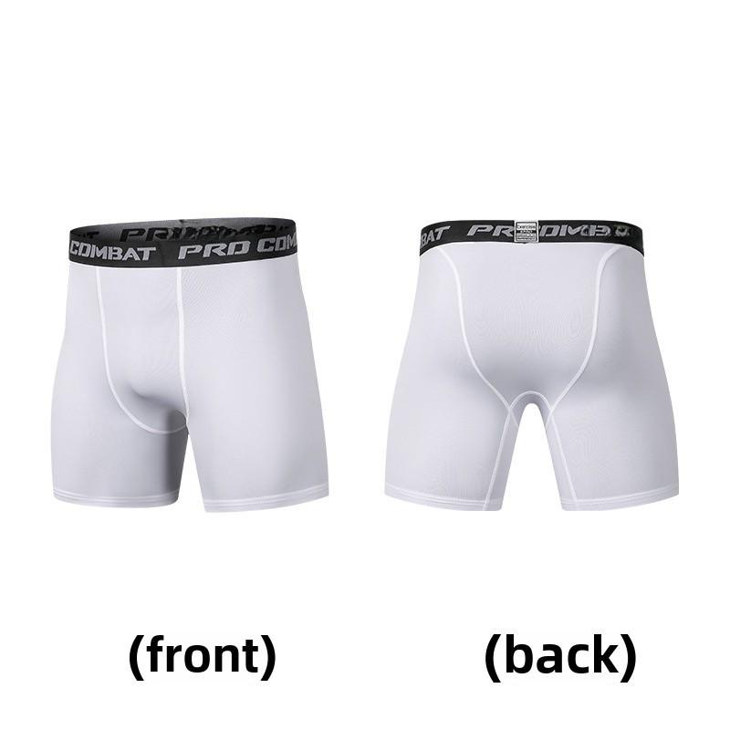 Мужские быстросохнущие компрессионные шорты для бега — дышащие, эластичные спортивные леггинсы для баскетбола и фитнеса.