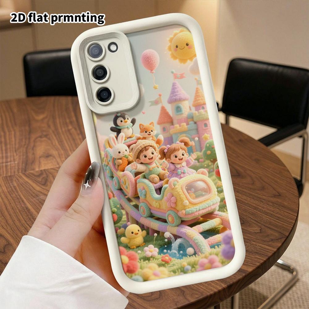 Чехол для телефона: 2D плоский, подходит для Samsung Galaxy A34 A35 M05 M06 S20 S22 S21 FE Plus 5G, защитный чехол, парк аттракционов, идеальный Рождество и Хэллоуин