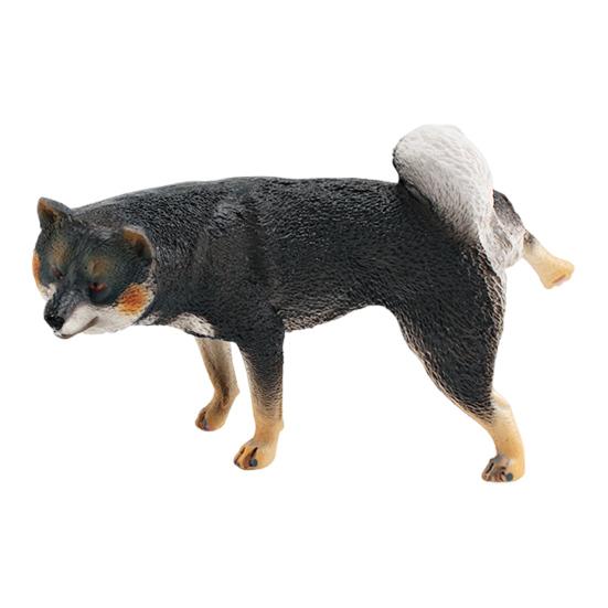 Имитация модели собаки ПВХ Спящий Какающий Мопс Сиба Фигурка Статуэтка Скульптура Украшение для дома офиса рабочего стола Детская образовательная игрушка-животное