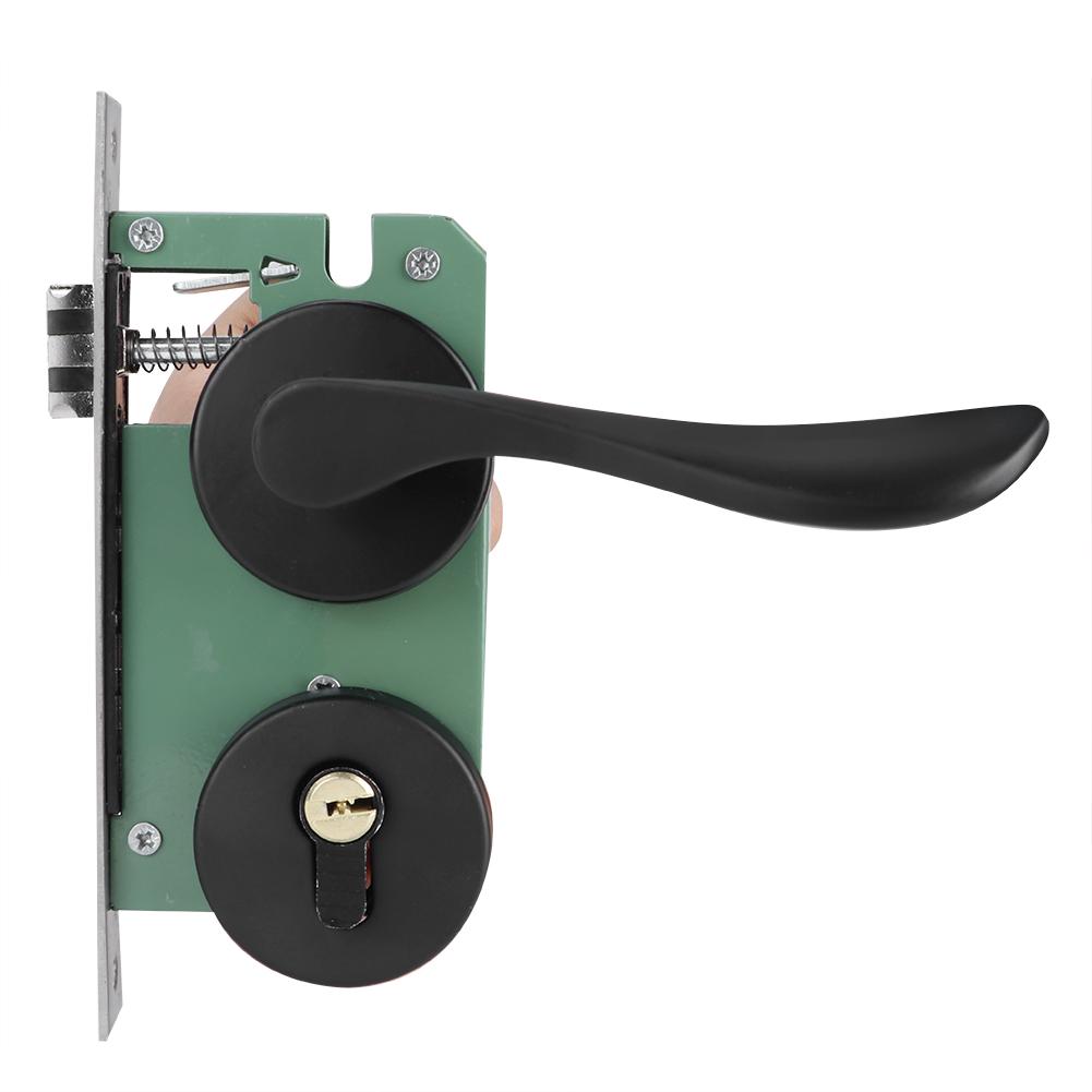 Space Aluminum Door Lock Set KeyedLocking Door Handle Lever Hardware Accessory for Indoor Door