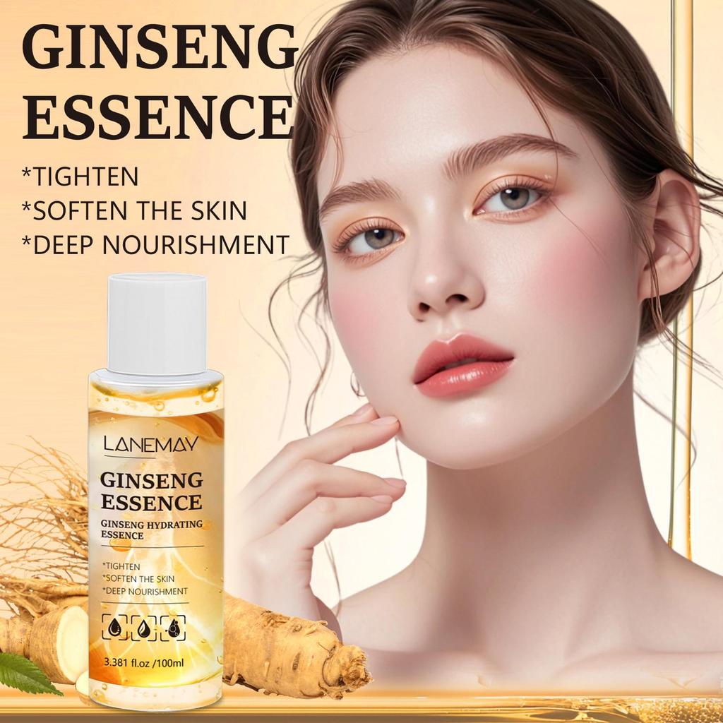 Эссенция женьшеня - Глубокое питание кожи лица, увлажняющий тоник для сухой и грубой кожи - Увлажняющий тоник для всех типов кожи, 100 мл