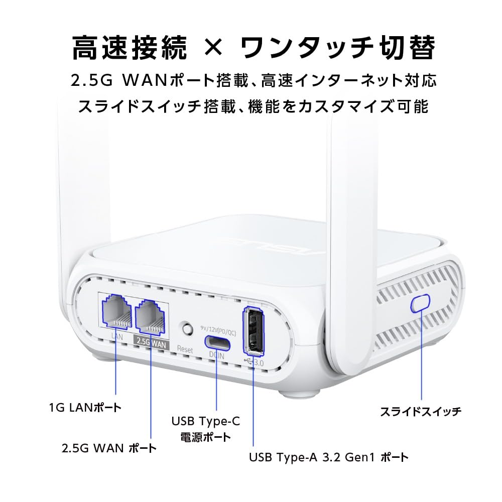 ASUS RT-BE3600 Go: Двухдиапазонный дорожный роутер, поддерживающий новейший стандарт WiFi 7, предлагающий скорость 2882+688 Мбит/с, порт 2,5G, мобильную точку доступа 4G/5G,