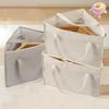 Triangular Hanger Storage Bag, Fabric Clothes Storage Basket With Handle And Base, Can Save Hanger Storage Space