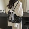 Chic Street Style Canvas Tote Bag For Women With Soft Texture And Spacious Design Ideal For Commuting