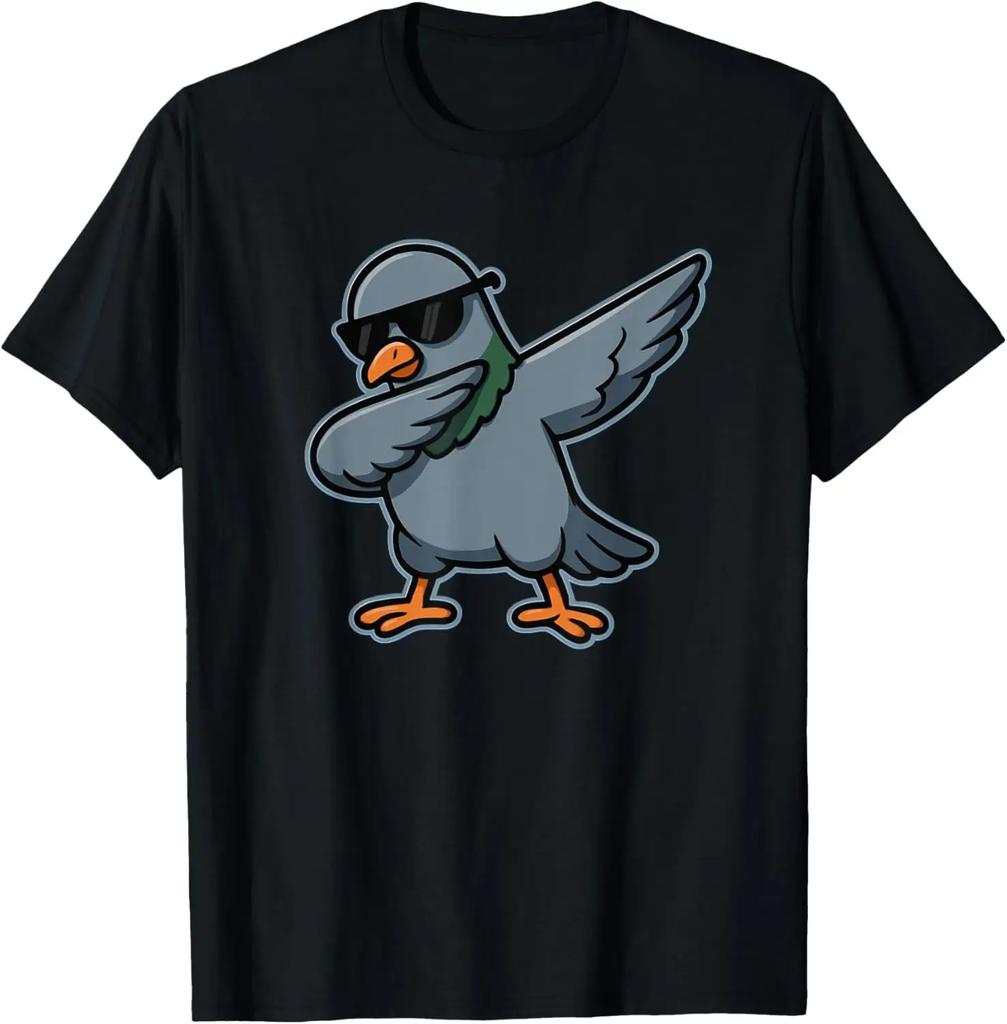 Funny Bird Pigeon Game Dont Look At The Pigeon T Shirt Men Women Cotton Streetwear Christmas Short Sleeve Unisex Loose Clothing