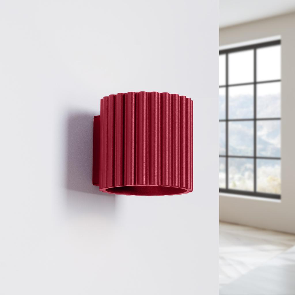 Aura Burgundy G9 Wall Lamp