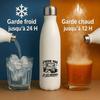 Gourde Isotherme J’peux pas je suis Manager J'peux pas minimaliste | Bouteille Inox Double Paroi 500 ml Froid 24 h Chaud 12 h