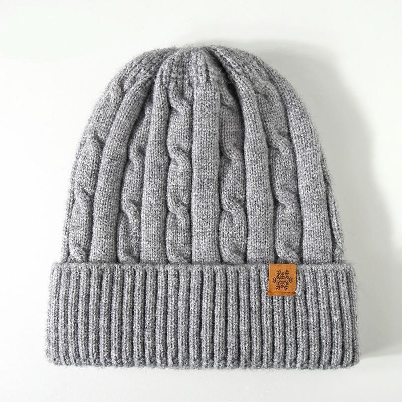 Knitted Hat for Autumn and Winter, Women's Cold Proof and Warm Ear Protection, Solid Color Outdoor Warm Ear Protection Hat