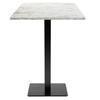 60 X 60 Cm High Table - Milan Model, Calacatta Marble