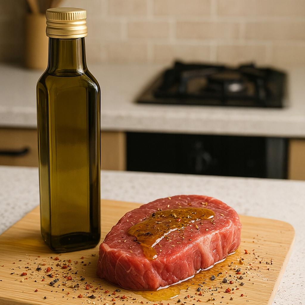Bottle of MARASCA OLIVE 250ml for olive oil, tinctures, oil, vinegar, glass bottles