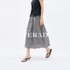Yalida Liesel Linen Checkered Half length Skirt for Women