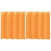 VidaXL Voile Curtains with Eyelets 2 Pcs Orange 140x140 Cm, Net Curtain, Sheer Curtain, Window Scarf, 4102089