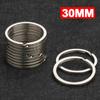 10-50pcs 25/30mm Stainless Steel Key Rings Round Flat Line Split Rings Keyring for Jewelry Making Polished Keychain DIY Findings