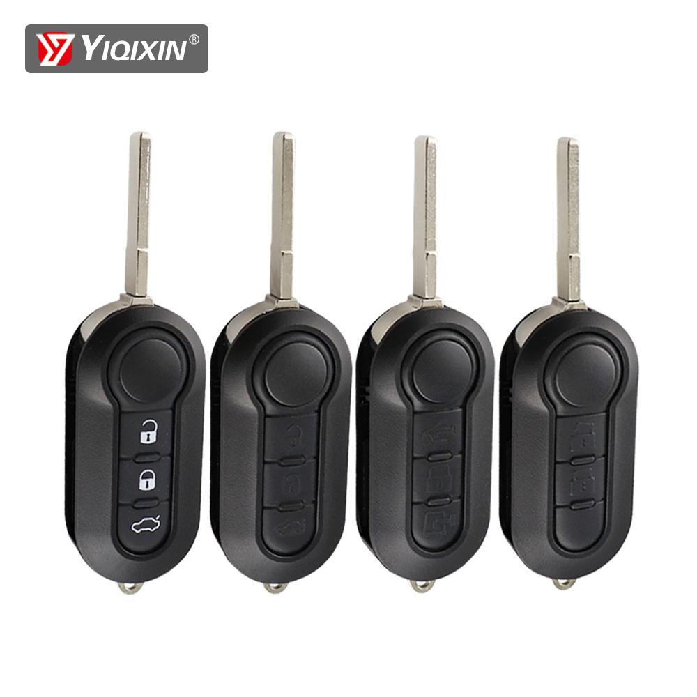 YIQIXIN 3-кнопочный модифицированный пульт-ключ для Fiat 500 Panda Punto Bravo Stilo Ducato Citroen Jumper Peugeot Boxer SIP22 Складной ключ