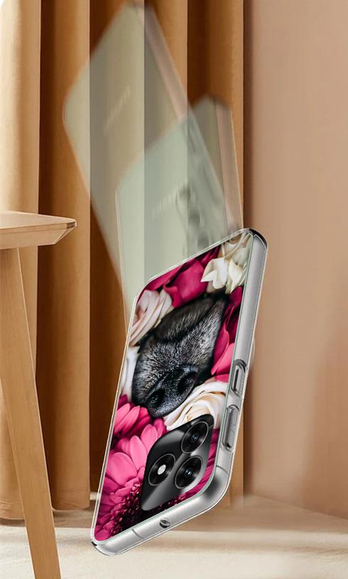 Etui Do Honor X5C Plus / X5C 4G Obudowa Foto Case Plecki Pies + Szkło 9H