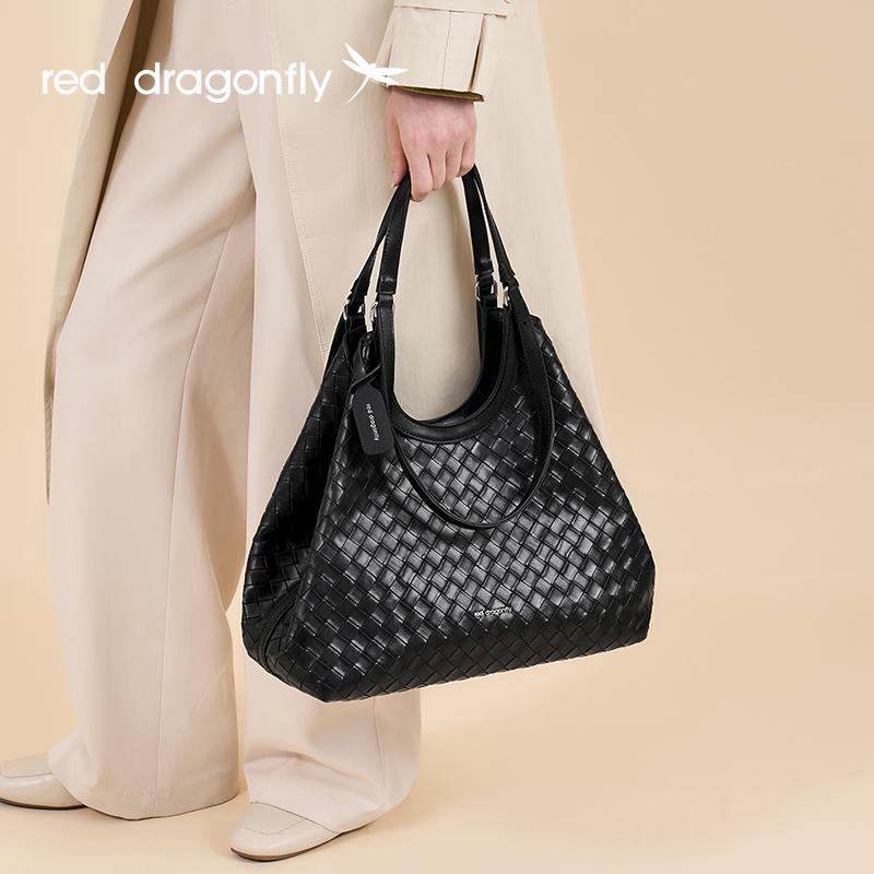 Red Dragonfly Fashion New Large Capacity Tote Bag Versatile Underarm Bag Commuter Bag