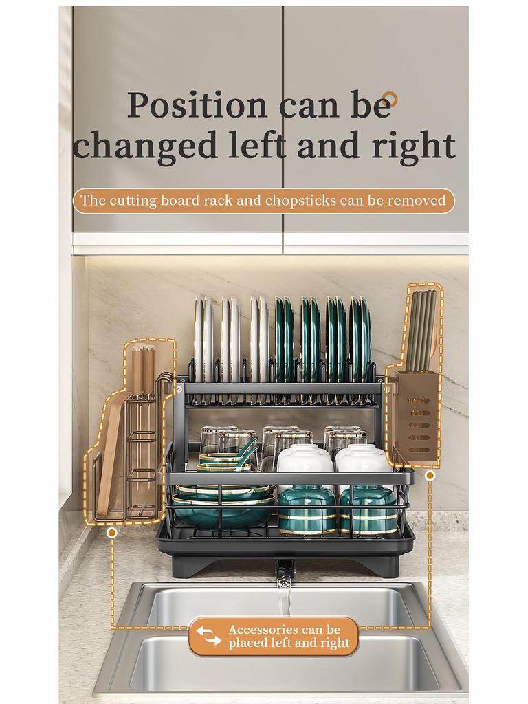 Cross-Border Kitchen Dish & Bowl Storage Drain Rack