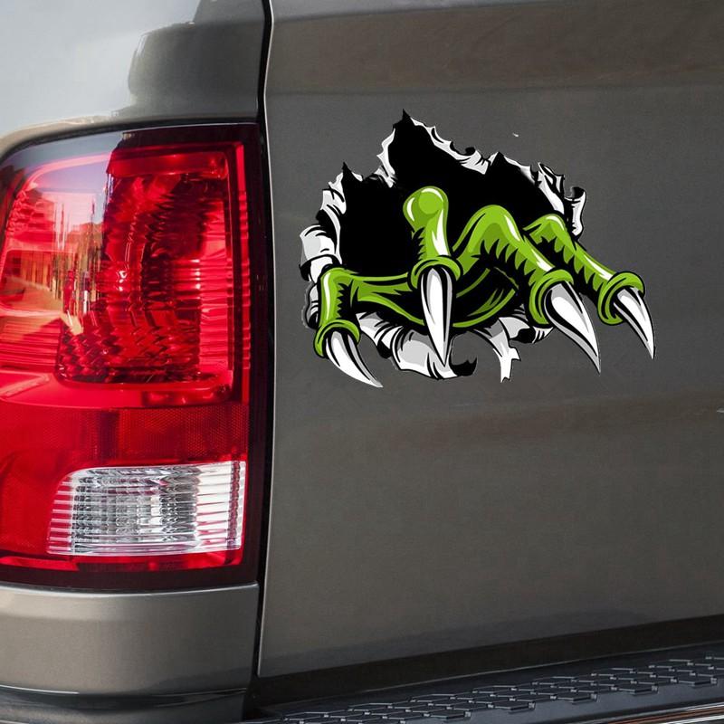 Tri Koshki KCS329 3D Monster Claws In The Wall Car Sticker PVC Decals Motorcycle Sticker On Car Truck Bumper Laptop Fridge