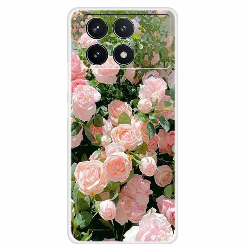 Clear Cover For Xiaomi Poco F6 Pro Case 2024 Paint Soft Silicone TPU Back Cases For Xiaomi Poco F6 Pro 5G Phone Cover Capa Coque