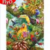 Алмазная картина, полный круглый квадрат, животное, птица, стразы, Алмазная вышивка, распродажа, мозаика с попугаем, украшение