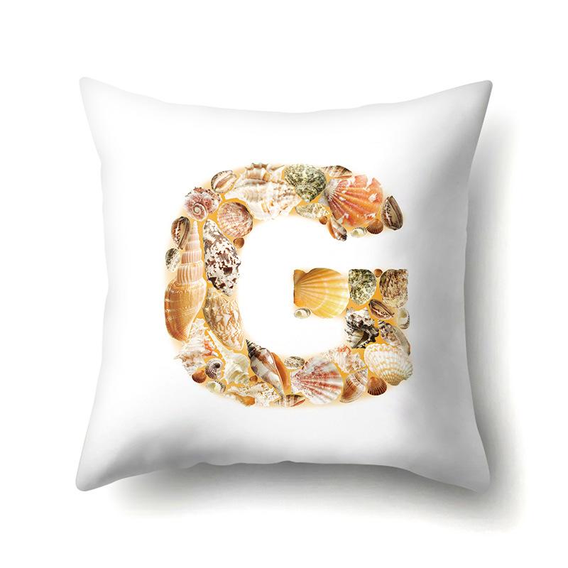 Полиэстеровая наволочка Автомобильная декорация Дом Наволочка с принтом 26 английских букв