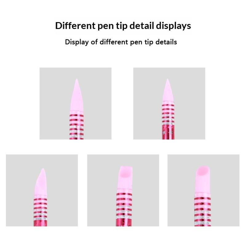 5 Pcs Nails Art Dotting Pen Nails Brushes For Nails Art Accessories Tools Kits Nail Supplies For Professionals Manicure Set