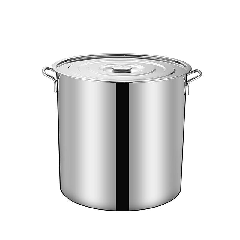 Кастрюля из нержавеющей стали для консервирования макаронных изделий с ручкой для вкусных супов Большая кухонная утварь Большая емкость для столовых отелей