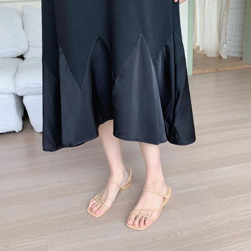 Dimanaf 2025 Летнее платье больших размеров для женщин, повседневное винтажное черное платье, базовое свободное длинное платье с круглым вырезом