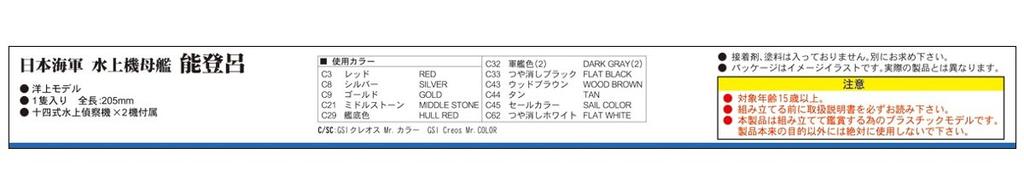 Pit Road Skywave Series Japanese Navy Seaplane Tender Notoro Plastic Model W210 1/700