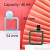 Reusable Transparent Spray Bottle 40ml Cosmetic Container Colored Trim Perfume Bottle  Journey
