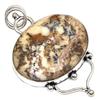 Pendant Designer Jasper Gemstone Gift For Her Silver Jewelry 2.25"