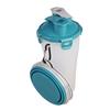 Tasse de voyage 2-en-1 - EDEN - Trinka - Compartiments eau &amp; nourriture - 2 gamelles pliables TPR - Mousqueton