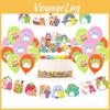 Squishmallows Вечеринка День рождения Принадлежности Топпер для кекса Украшение из воздушных шаров Баннер