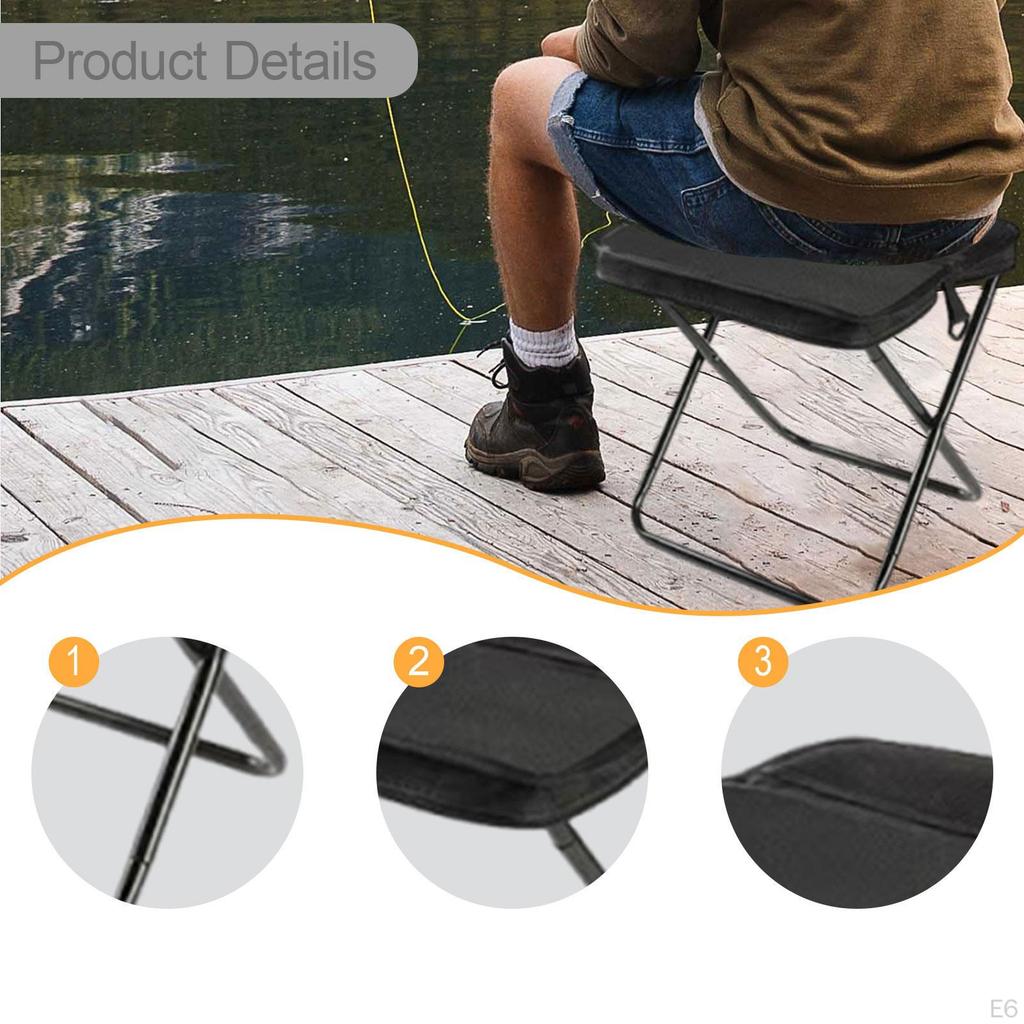 Camping Foldable Stool Easy To Carry Collapsible Practical Premium, Compact, Portable Bag
