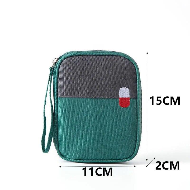 Портативная медицинская аптечка для путешествий, кемпинга, полезная мини-сумка для хранения лекарств, сумка для экстренного выживания в кемпинге, чехол для таблеток