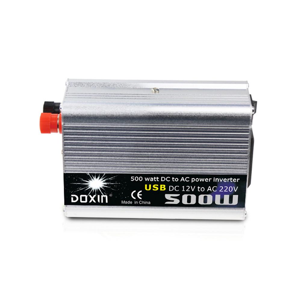 Автомобильный инвертор DOXIN 500 Вт с USB-преобразователем питания для домашней фотовольтаики с функцией обратной зарядки