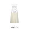 Kaslead New Arrival Women's Clothing Fashion Style Fashion Stitching Tube Top Midi Skirt Dress 3152373 712