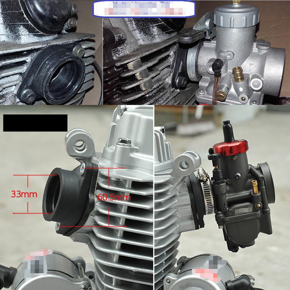 Motorcycle Carburetor Adapter Color Interface Adhesive Universal PE PWK21-34mm Air Intake Carb Manifold Boot UTV ATV Motorcycle