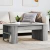 VidaXL Coffee Table Sonoma Grey 102x55x42 Cm Engineered Wood, Side Table, Living Room Table, Side Table, End Table 831859