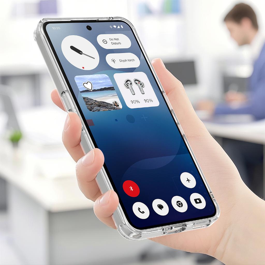 Ни за что Телефон (3a) Прозрачный чехол для телефона, совместимый с MagSafe, задняя крышка из ТПУ+акрила